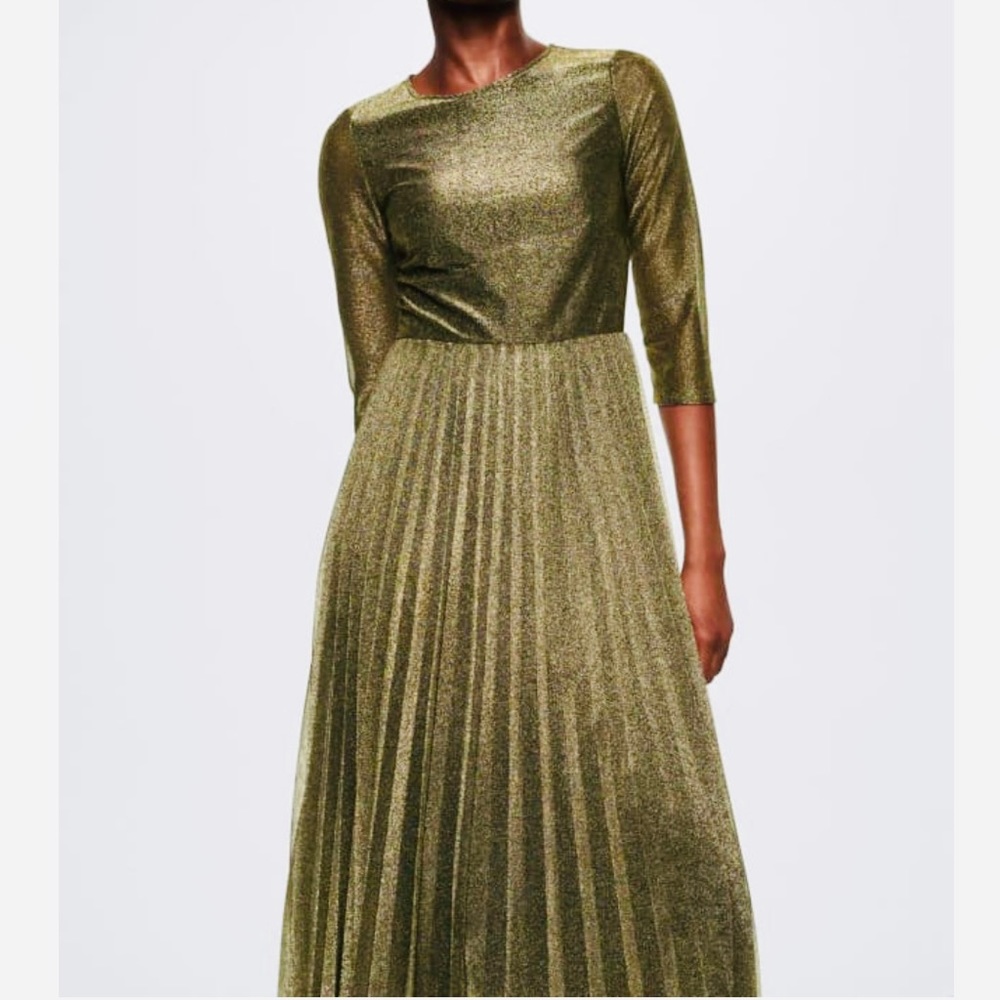 Pleated skirt dress. Worn once. Like new . Dry cleaned already.
